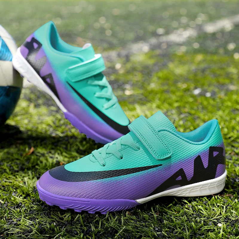 

Новые детские футбольные бутсы TF, удобные нескользящие профессиональные сверхлегкие кроссовки для мальчиков, футбольные бутсы, спортивная обувь унисекс