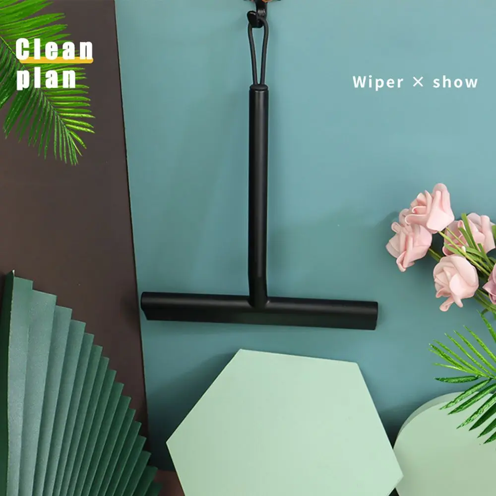 

Labor-saving Silicone Shower Squeegee Scraper Soft Cleaning Glass Clean Scraper Black White Washing Wiper Bathroom