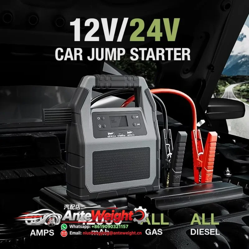 99C Multifunction High Power 42000 Mah 6000A diesel Vehicle Jump Starter 12/24v for Heavy Duty Tractor and Truck