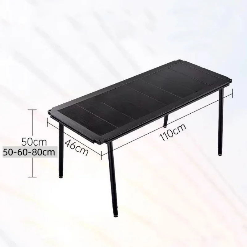 Camping IGT Table 4-Unit Black Free Combination Aluminum Alloy IGT Table Equipment Outdoor Portable Combination 2-Unit Table