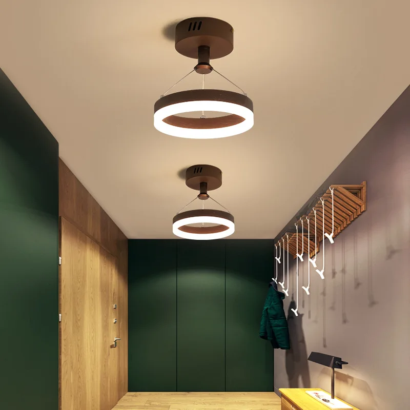 Modern Led Chandeliers For Indoor Corridor Aisle Lights Coffee Gold Minimal Lighting personality Lustre Lamps Luminaria