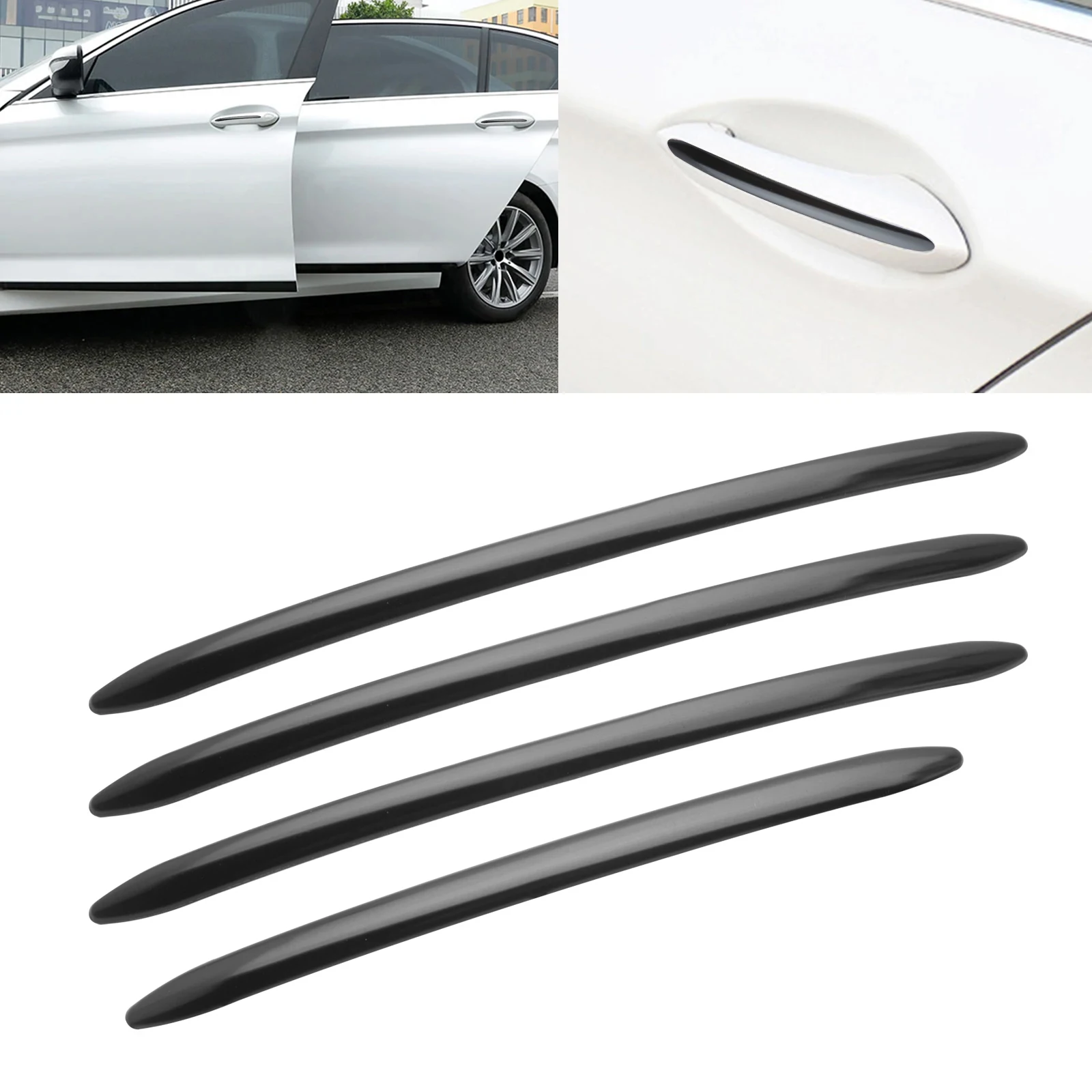 Piano Black Exterior Door Handle Strip Cover Molding Trim Decal For BMW 5 Series F10 F11 F18 2011 2012 2013 2014 2015 2016 2017