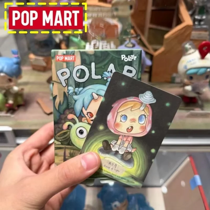 

Genuine Pop Mart Polar V2 Hidden Forest Path Blind Box Kawaii Figurine Ornament Glow Collectible Desktop Decor Birthday Gifts