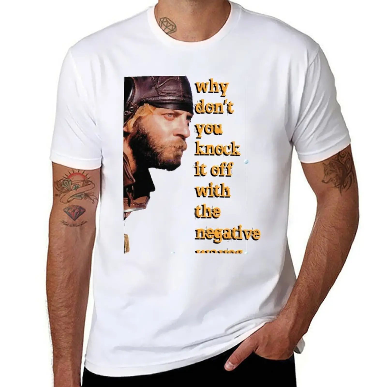 

why don't you knock it off with the negative waves T-Shirt funny t shirts dark humor t shirts with prints T-Shirt