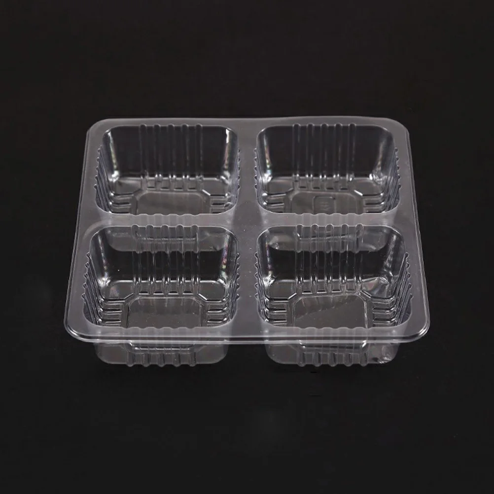 

4 Cavities food Box Mooncake Box Mooncake Packing Square Cupcake Boxes