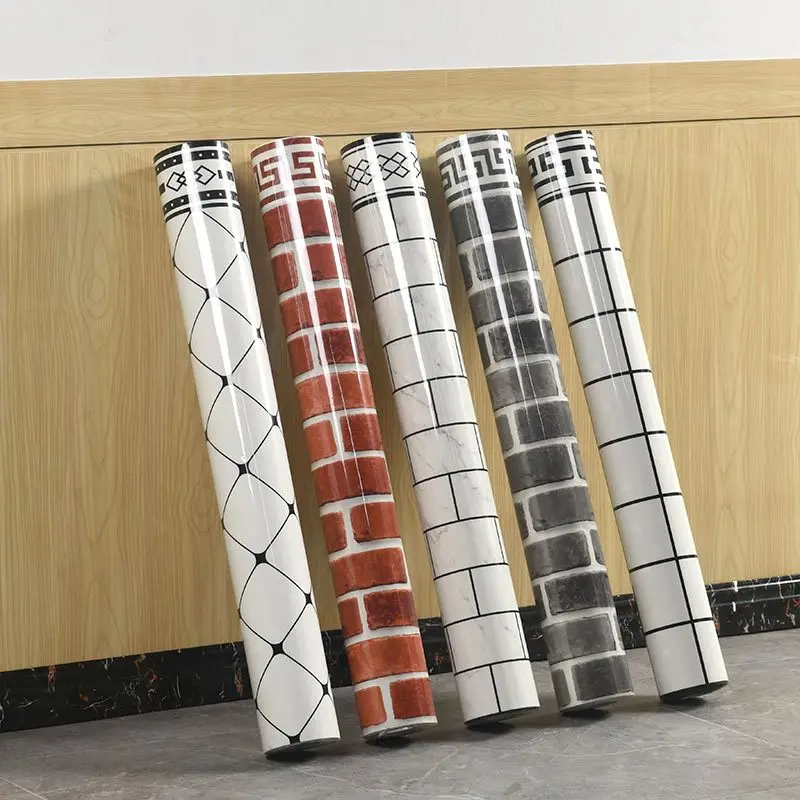 Imitation Tile Wall Sticker Self-adhesive Waterproof and Moisture-proof Marble Wall Decoration Household Goods