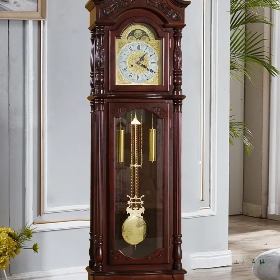 W16-Floor clock, living room, North Star movement, home use, Chinese retro, European vertical