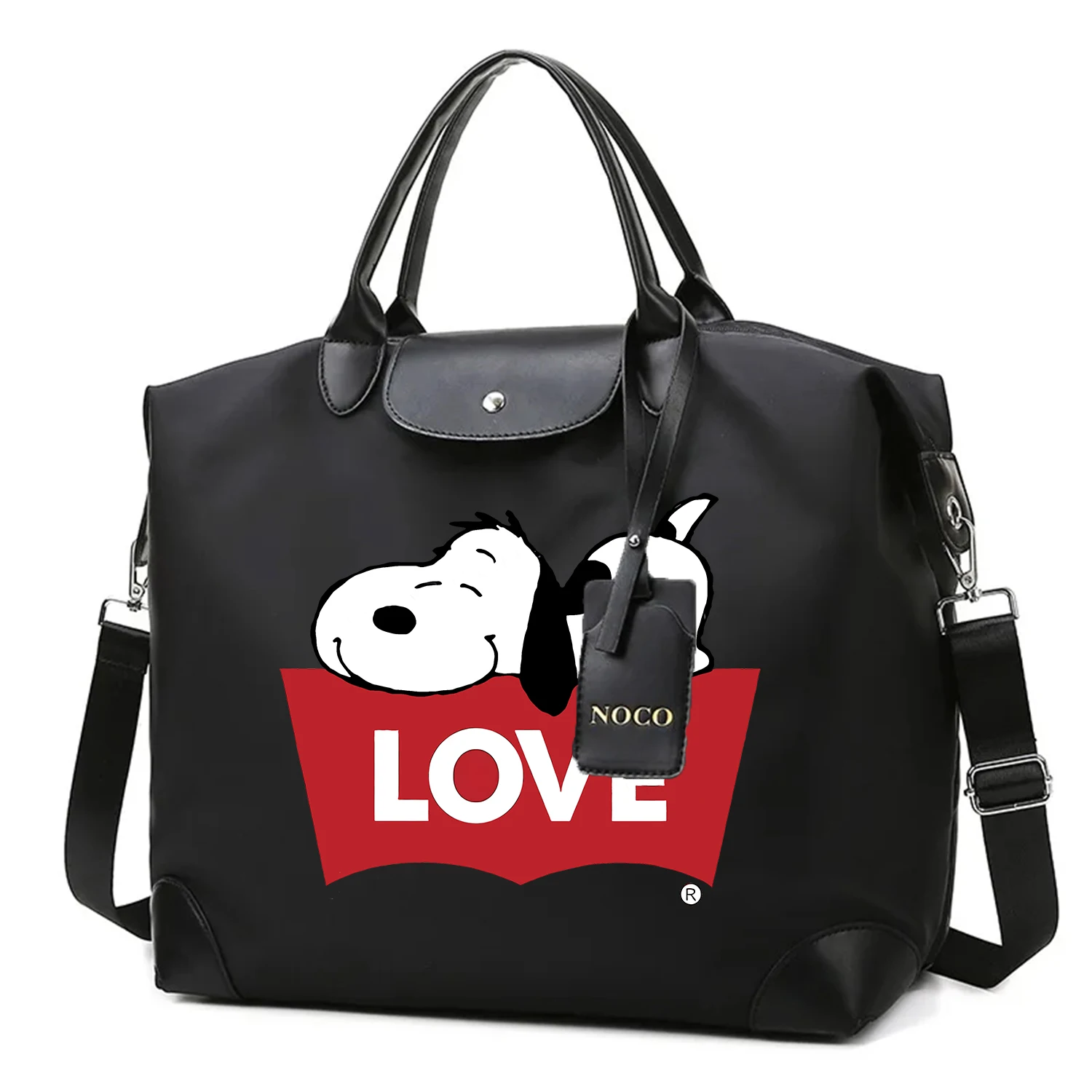 سنوبي حقيبة يد للنساء Kawaii الكرتون حقيبة كتف موضة Y2K سعة كبيرة حقيبة التخزين حقيبة كروسبودي أنيمي سيدة محفظة هدية #4