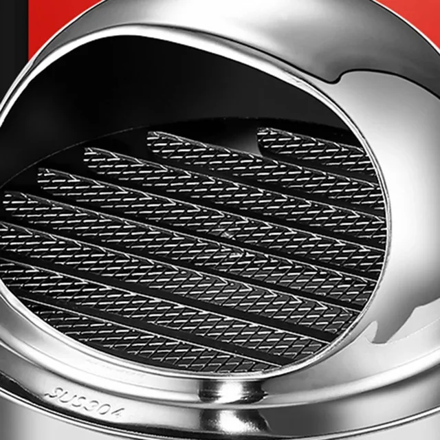 Aa Stainless Steel Vent Cap Rainproof ExteriorWallAir Outlet Grille Round Heating Cooling Vent Cover 75/80/100/20/150/160MM 5
