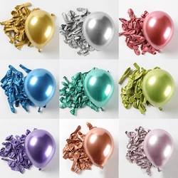 Metallic chrome latex balloon, 10inch, gold, silver, green, blue, wedding, birthday party, baby shower decoration, 10/20/30PCs