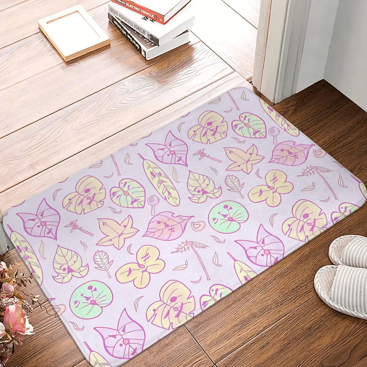 Hestu's Friends Pastel Purple Ver Game Non-Slip Carpet Doormat Bedroom Bath Mat Entrance Door Home Rug