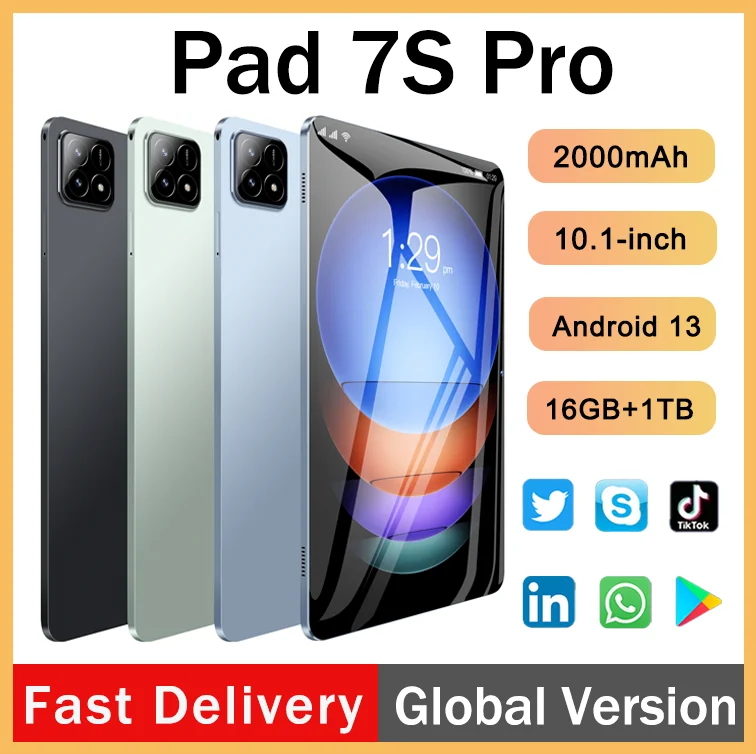 

2025 New XioaMI Pad 7s Pro Tablet Dual SIM Dual Standby Bluetooth WiFi GPS Portable Popular Tablets Offers Ultimate Performance