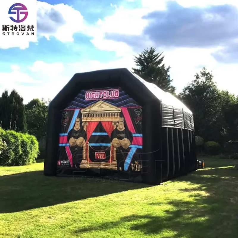 

STLF Custom LOGO Disco Performance Inflatable Night Club DJ Tent for Party Event