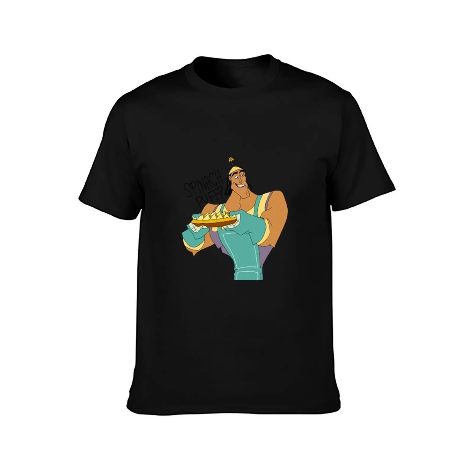 Kronk Emperor’s New Groove Sticker Spinach Pufffs funny T-Shirt cotton tshirt 100% T-Shirt