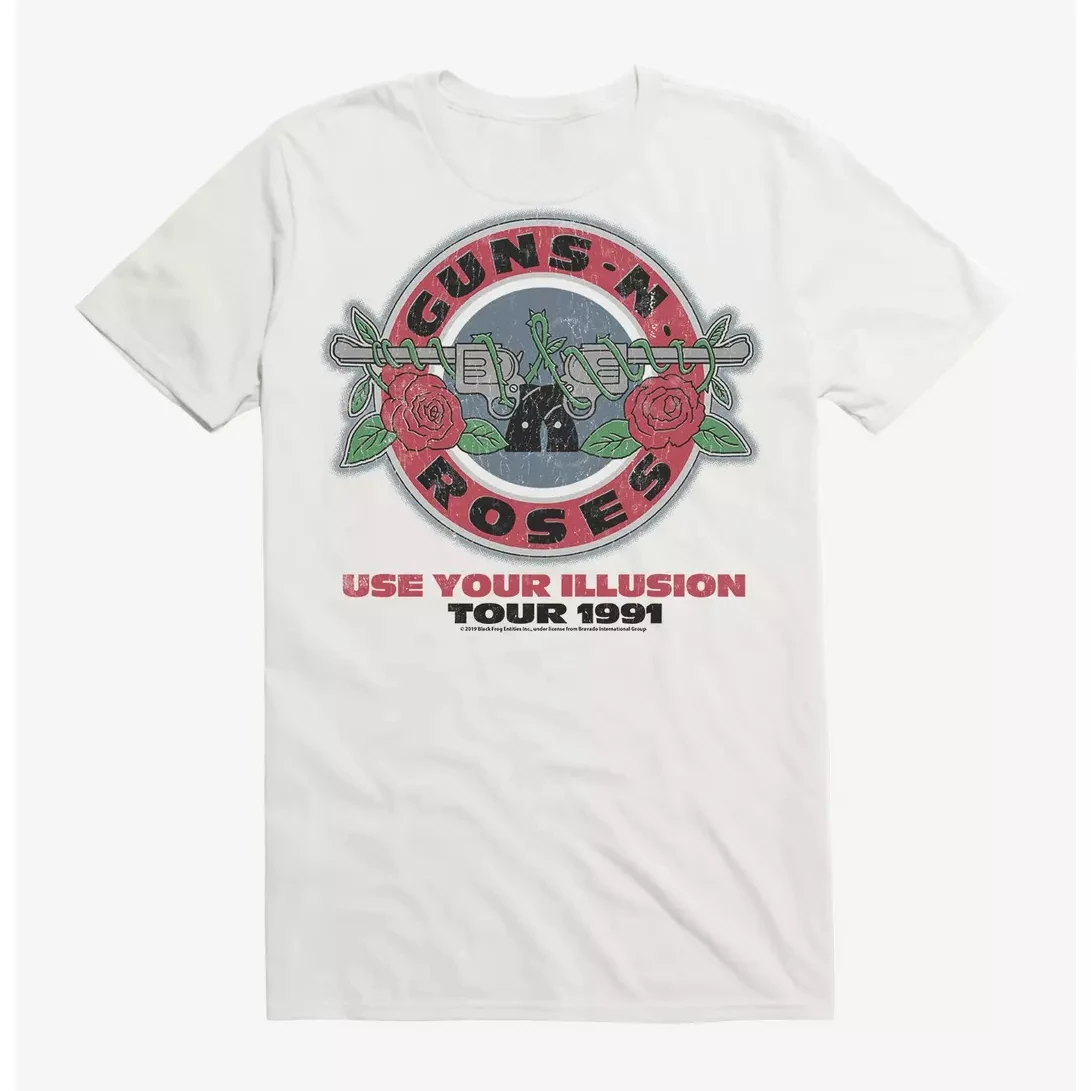 Guns N' Roses Suicide Skull Band T-Shirt Cotton Graphic Tee Men Women Summer Streetwear - view 3
