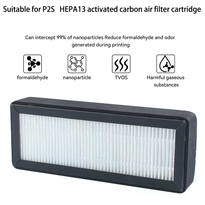 

P2S Upgraded Air Fiter For Bambu Lab P2S Filter HEPA 13 Activated Carbon Combo Air Filter Bambulab P2S Accessories