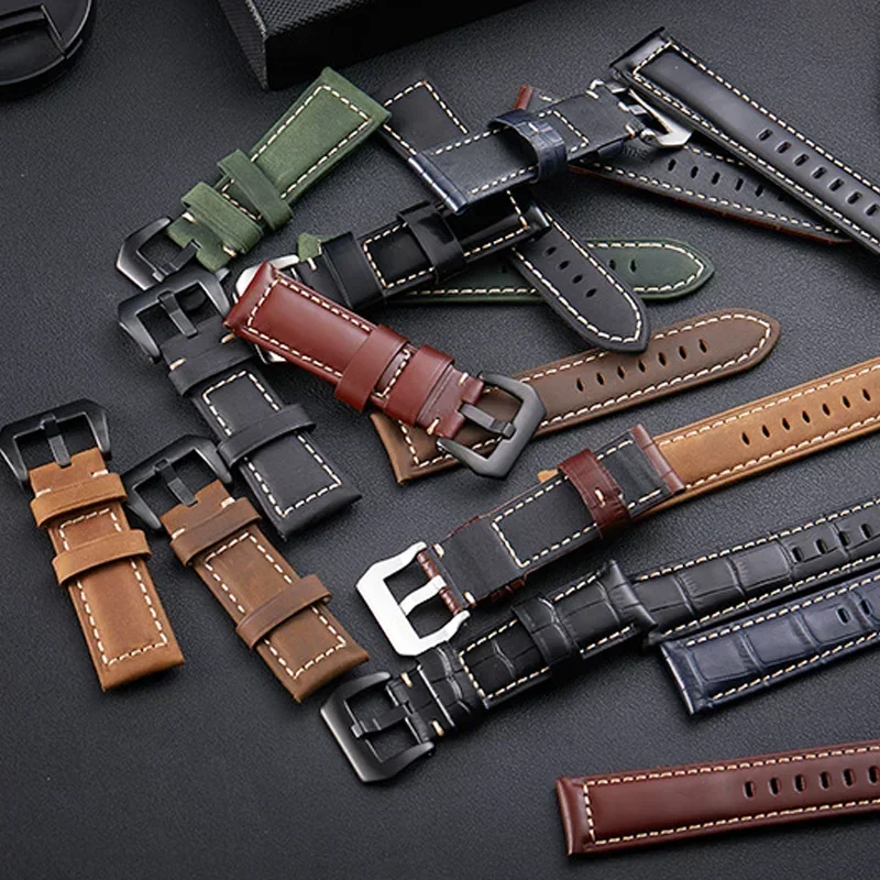 حزام ساعة 18/20/22/24 ملم لساعة سامسونج جالاكسي 7/6/5 برو/4 سوار جلدي amazfit gtr 4 3 Pro gts 4 mini 2 ملحقات الفرقة #4