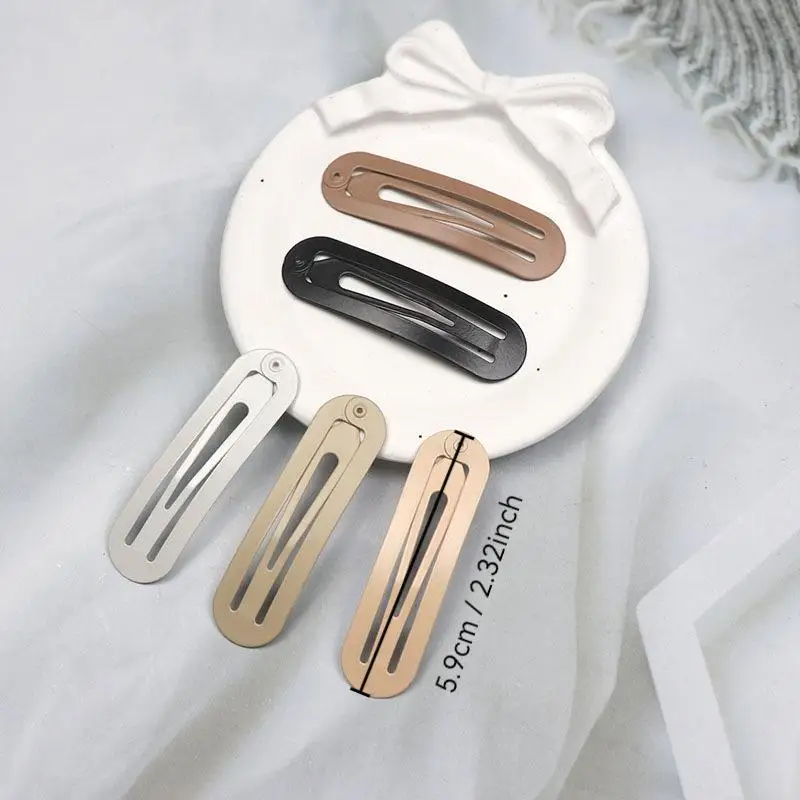 10 Stück Matte Metall-Haarspangen in Verschiedenen Niedlichen Formen, Neutrale Töne für den Täglichen Gebrauch, Haaraccessoires für Frauen und Mädchen – Detail 8