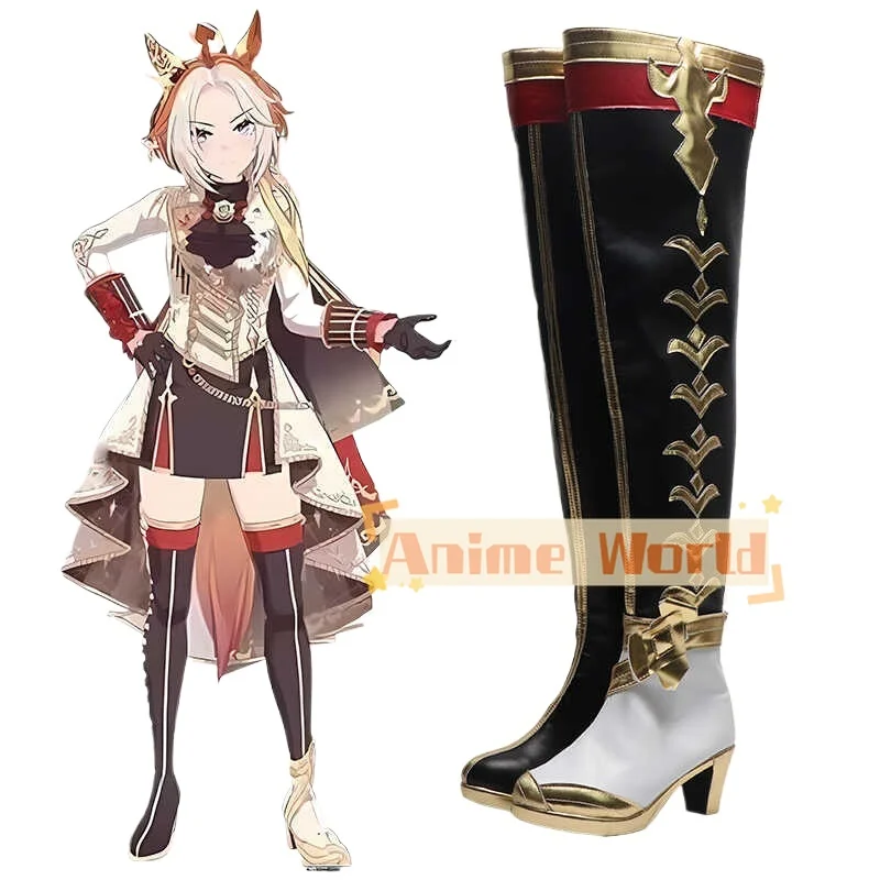 

Anime Game Umamusume Pretty Derby Orfevre Cosplay Shoes Boots Game Halloween Christmas Party Costume Accessory Props