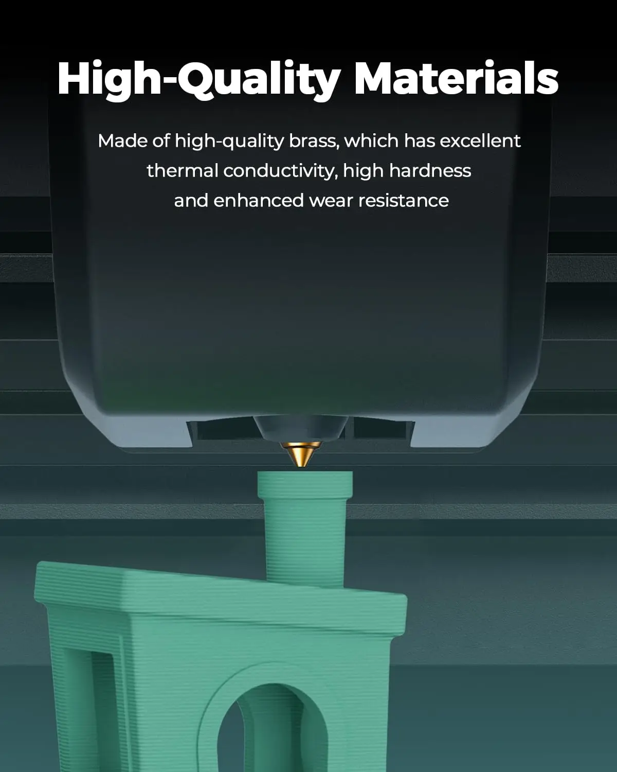 Creality Ender 5 Max Messingdüse 0,4/0,6/0,8 Ender 5 Max Hotend-Teile Hohe Wärmeleitfähigkeit Ender 5 Max Zubehör – Detail 6