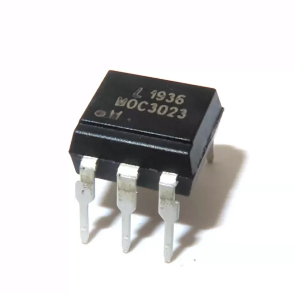 10PCS MOC3021 3020 3023 In-line DIP-6 Black Optocoupler