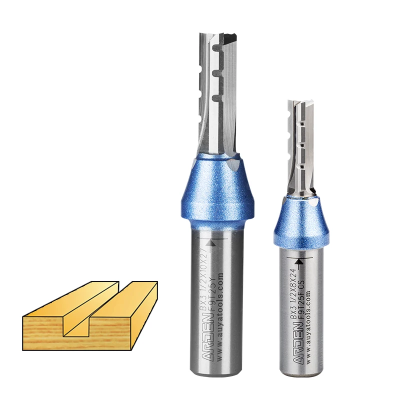 Arden High Speed  1/2 3Flutes TCT Trimming Straight Milling Cutter for MDF Wood Drill Engraving Router Bit 73006208