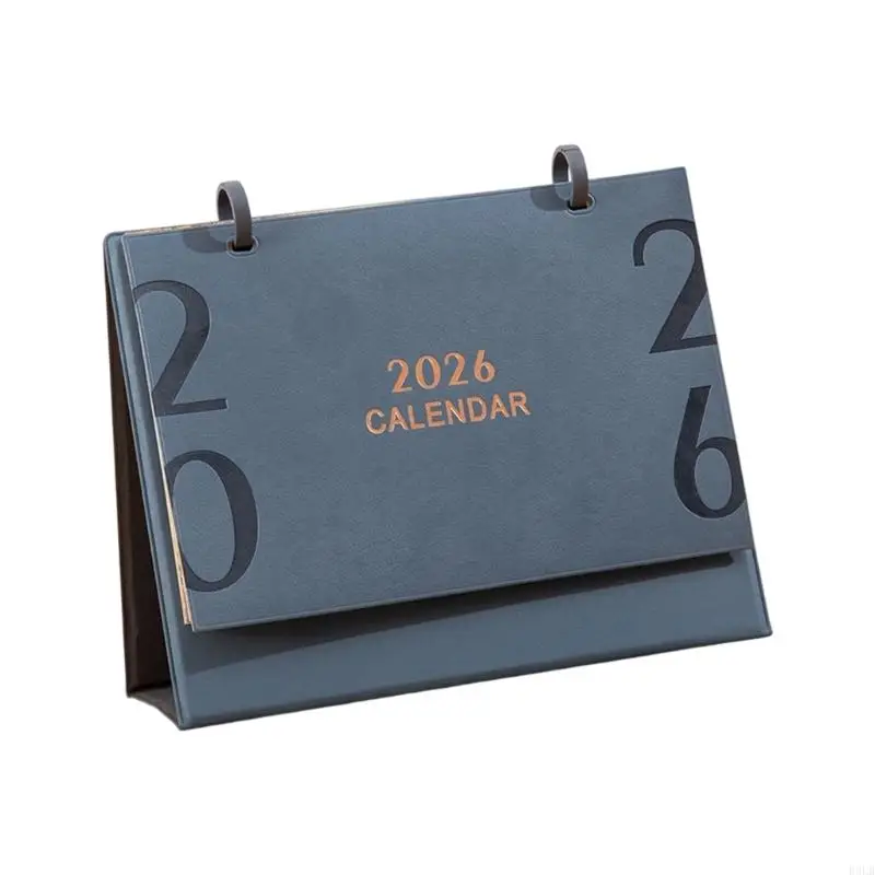 

2026 New 2026 Desktop Calendar Monthly Planner with Leather Stand 12 Month from Jan to Dec For Daily Scheduling 220x175mm