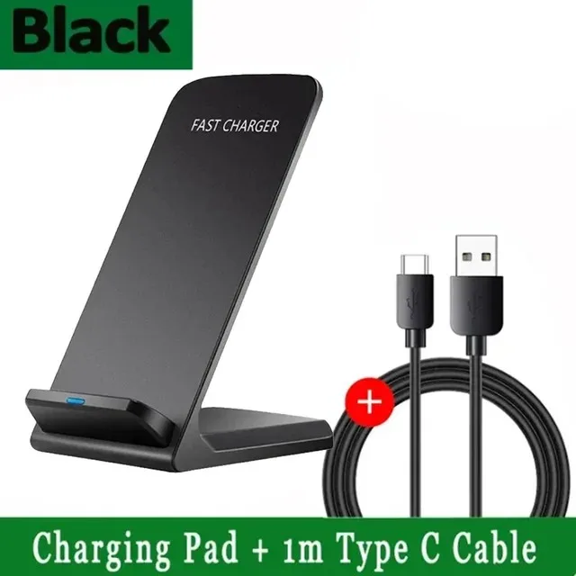 30W Kabelloses Ladegerät Ständer für iPhone 17 16 15 14 13 12 Pro X XS Max XR 8 Samsung Xiaomi Induktions-Schnelllade-Dockingstation