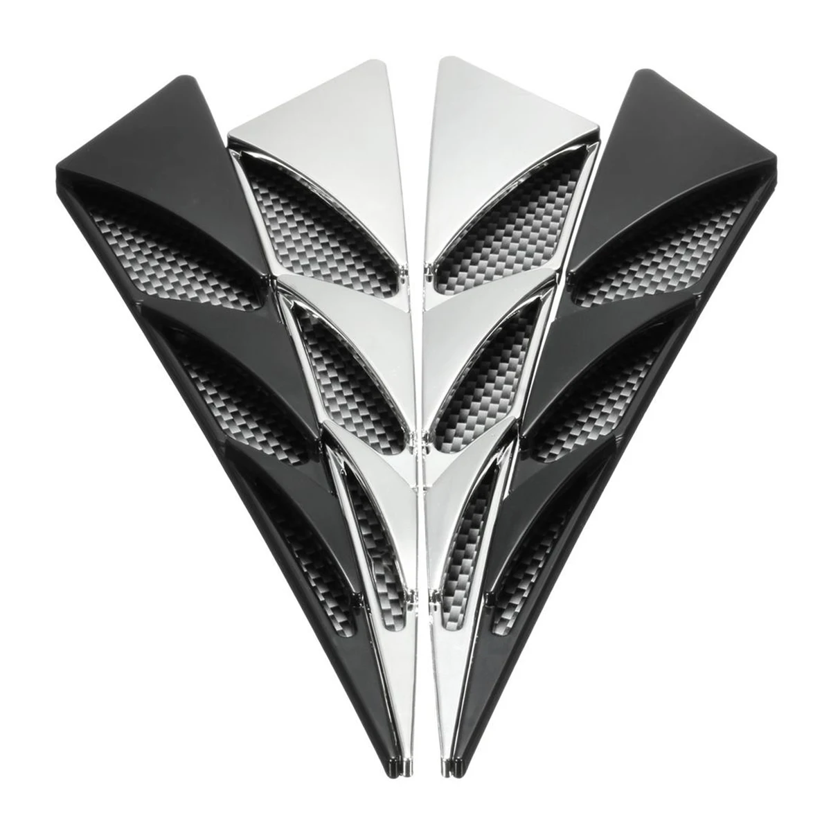 

Hood Decorative Air Outlet Car Bonnet Accessories Universal Fit ABS Plastic Side Vents Auto Hood Vent Enhance Car Custom Look