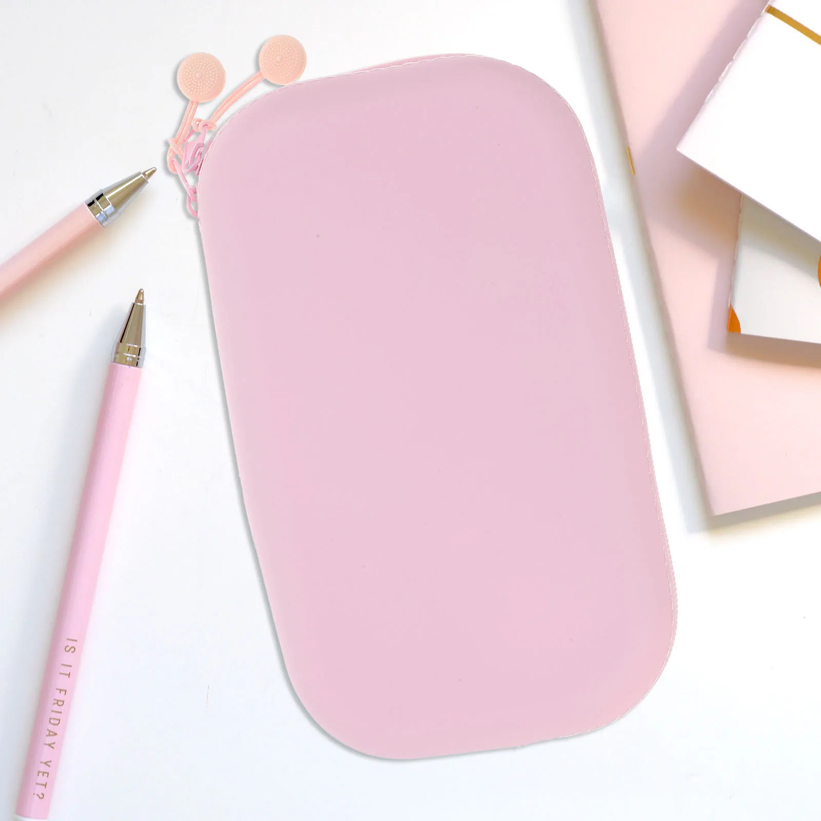 

Silicone Pen Bag Large Capacity Stationery ganizer Pencil Case Travel School Supplies Kids Girls Boys Aesthetic Storage