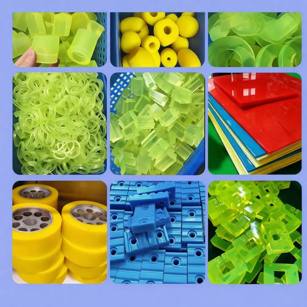 Elastic Polyurethane Sheet Heavy Duty Rubber Pad Vibration Protection Material High Density PU Board Custom Industrial Part