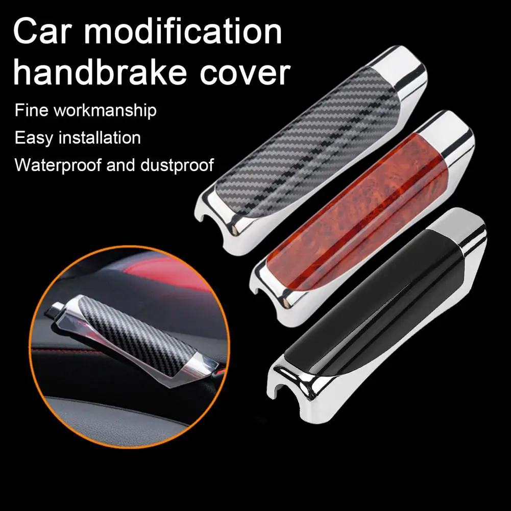 غطاء فرامل اليد مناسب حسب الطلب لفرملة اليد من ألياف الكربون لفرملة اليد للسيارة بقبضة مريحة ودرجة حرارة عالية للمركبة #6