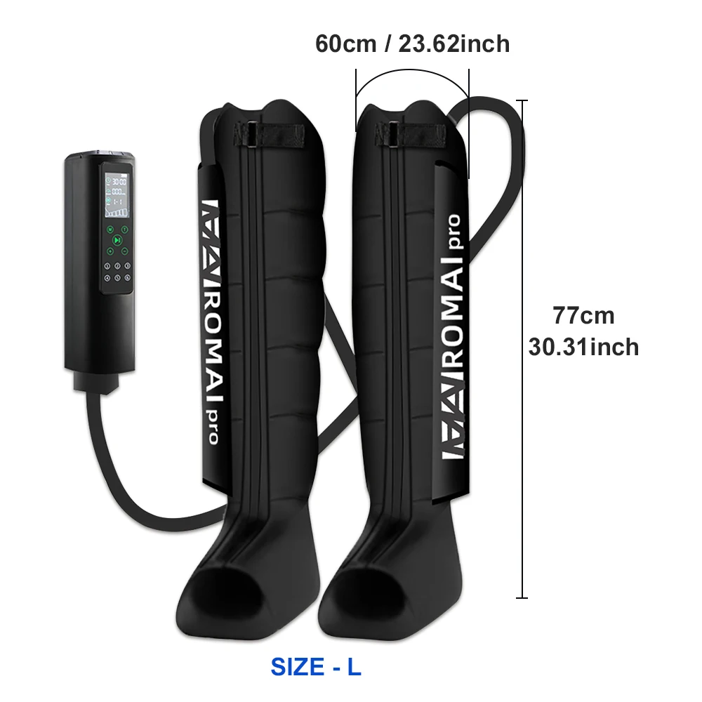 6-delige luchtcompressie beenmassager voor ontspanning, bevordert de bloedcirculatie, massageapparaat voor voeten, benen en kuiten. - afbeelding 1