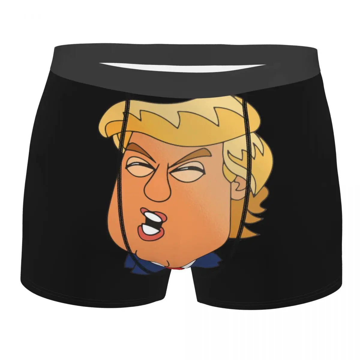 

Donald Trump Cartoon Men's Boxer Briefs, Highly Breathable Underwear,High Quality 3D Print Shorts Gift Idea