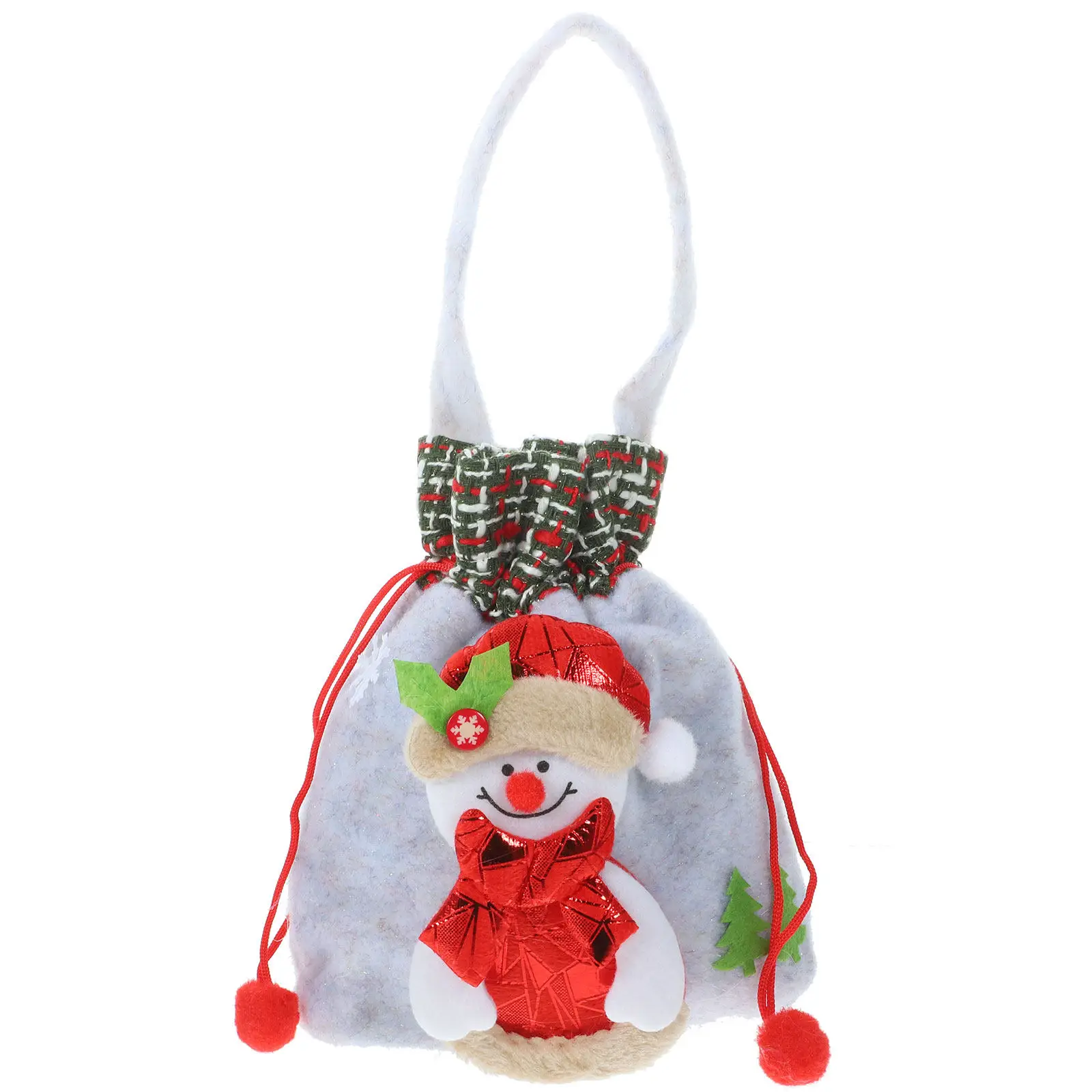 Bolsitas de Regalo Navideñas Pequeñas con Asas, Bolsas de Tela Festivas para Regalos, Dulces, Recuerdos de Boda, Fiestas de Cumpleaños