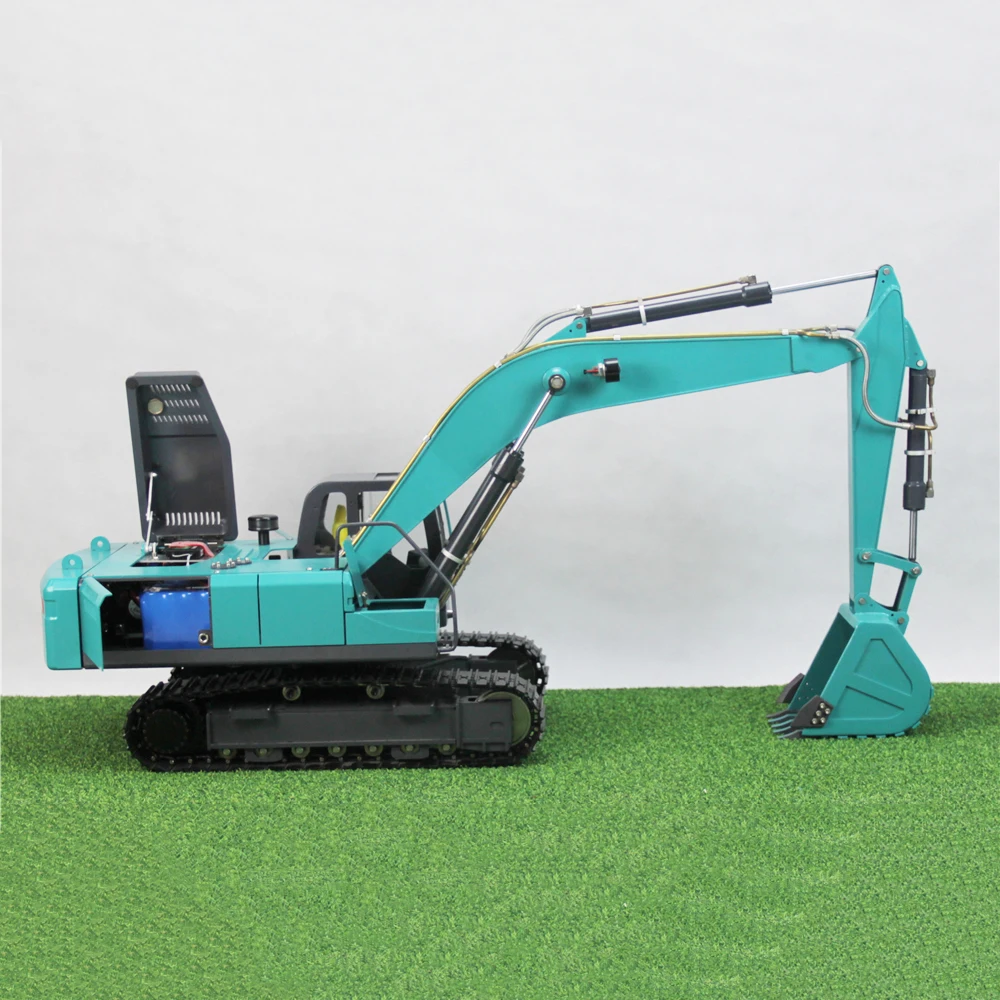 New 1/12 RC Brushless Excavator Model RTR Full Metal Hydraulic Excavator Model Toy