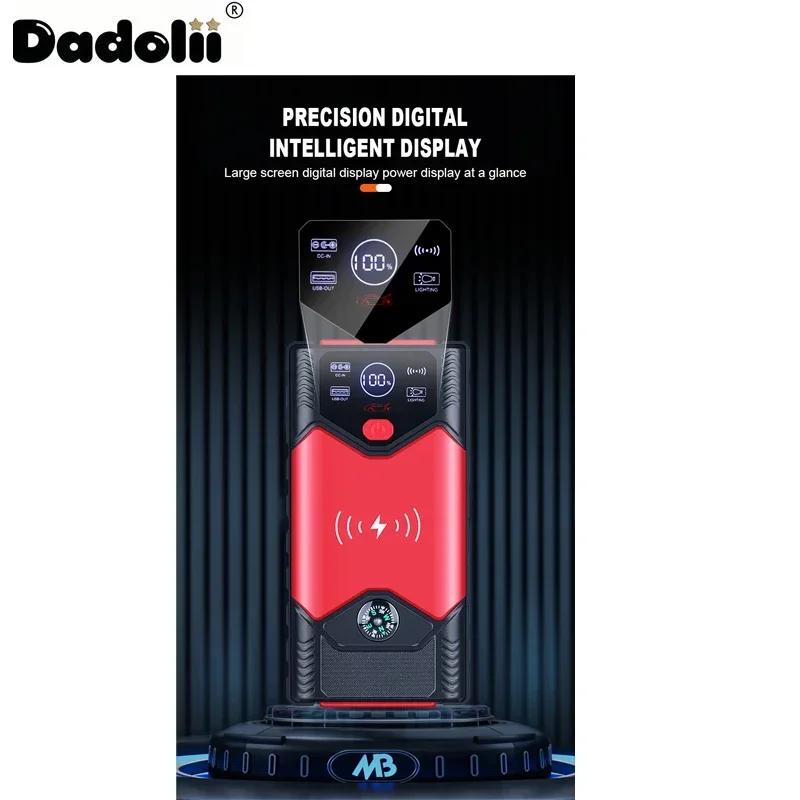 Car Jump Starter Starting Device Battery Power Bank 12V98000mAh Jumpstarter Auto Buster Emergency Booster Car Charger Jump Start