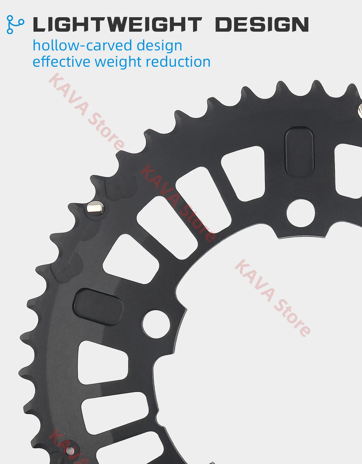 PROWHEEL Rennrad Kettenräder 110/130BCD Kurbelgarnitur Kettenblatt 34/39/50/53T Kettenblatt 8/9/10/11/12 Geschwindigkeit Fahrrad Zahnplatte Teile – Detail 2
