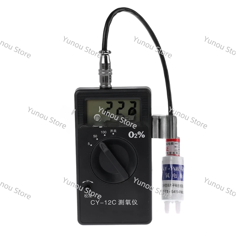 

Oxygen Concentration Analyzer, Oxygen Detector, Monitoring Device CY-12C Pro Au23 19 Dropper O2