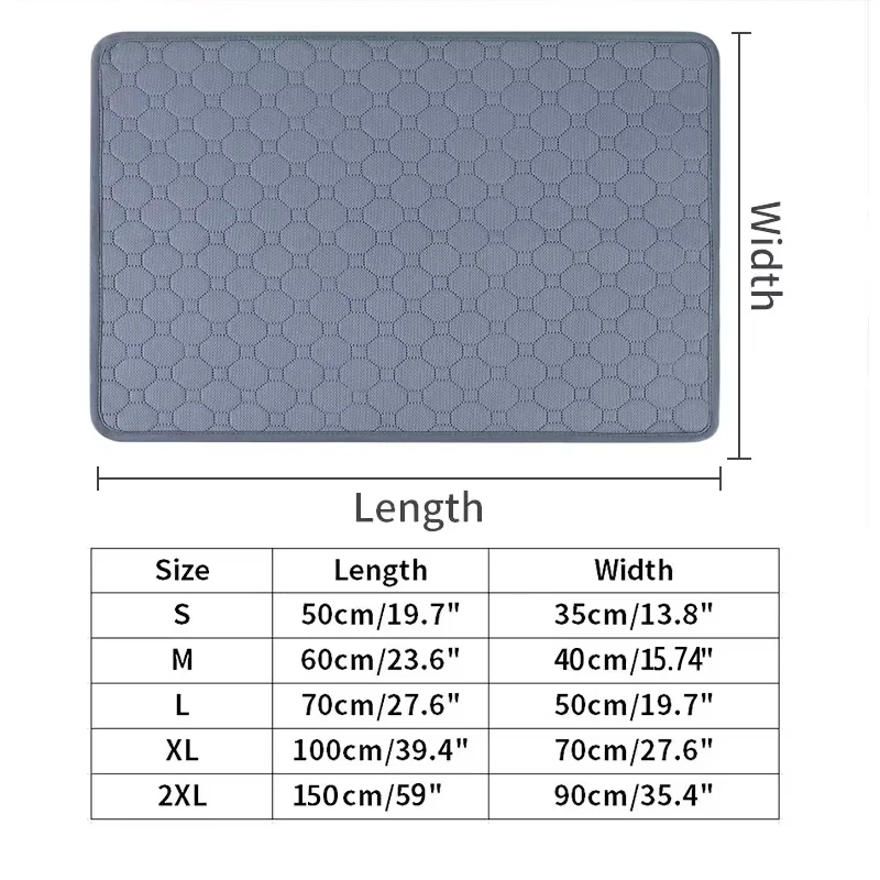 Dog Pee Pad Reusable Washable Dog Urine Mat Car Seat Floor Sofa Waterproof Absorbent Puppy Cat Training Diaper Mat Pet Supplies view 6