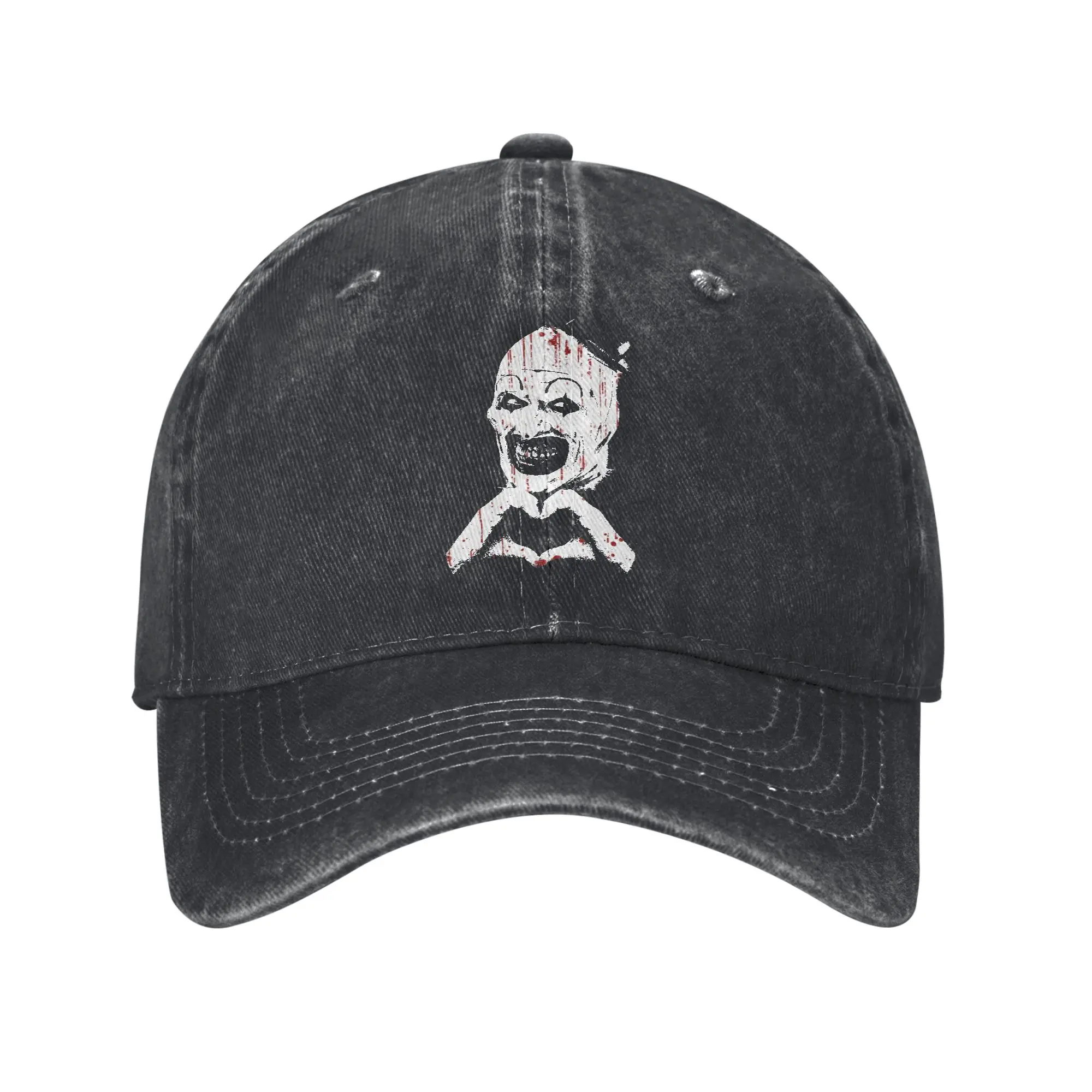 Retro Art The Clown Terrifier Vintage Baseball Caps Unisex Distressed Washed Sun Cap  Outdoor All Seasons Travel Fit Hats Cap