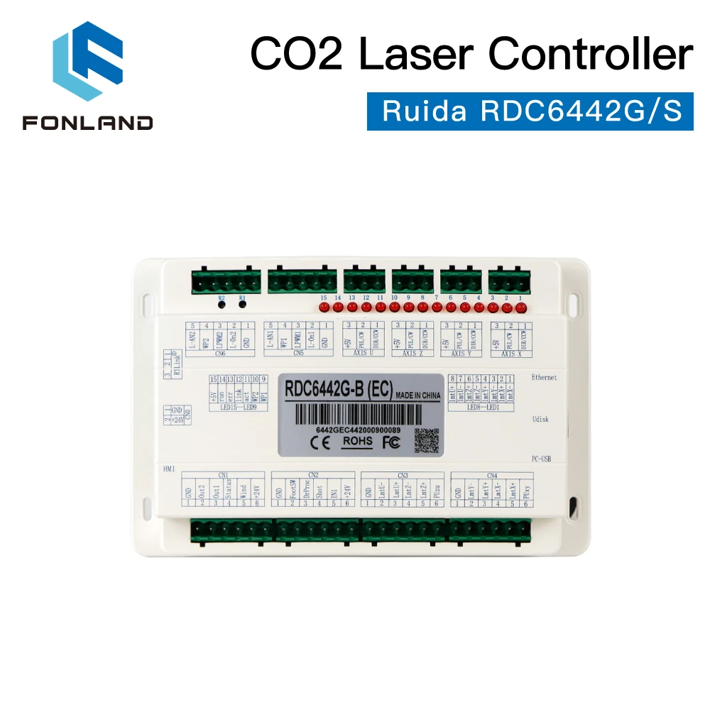 Fonland Ruida  RD RDC6442G RDC6442S Co2 Laser DSP Controller for Laser Engraving and Cutting Machine RDC 6442 6442G 6442S