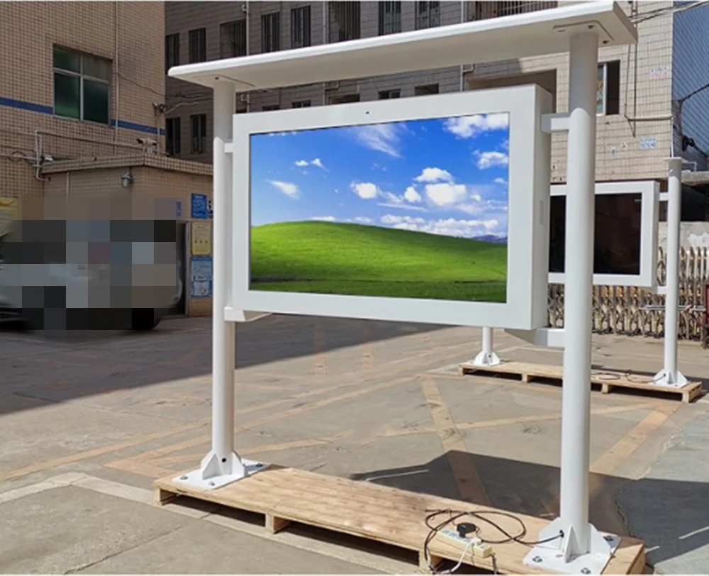 75 65 POLLICI 4K Ultra alta definizione 3000 nit TV impermeabile ad alta luminosità Display pubblicitario per schermo LCD esterno