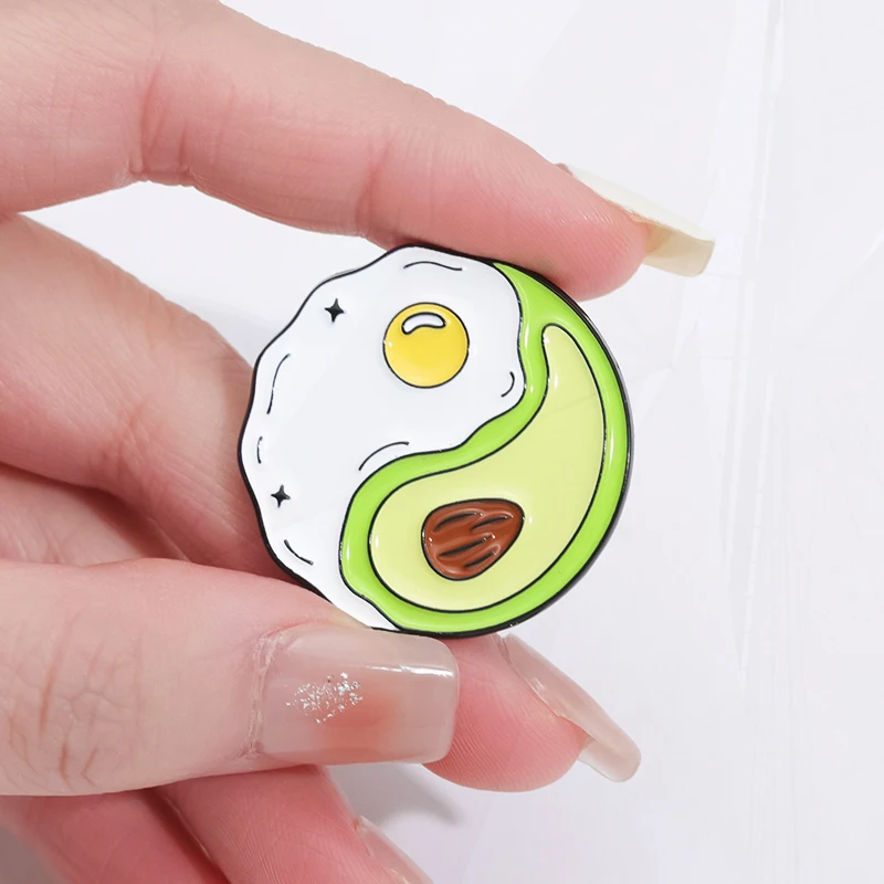 Cat Astronaut Pines Lapel Badges Cartoon Animal Jewelry Gift for Kids Friends Cool Avocado Enamel  Brooch Custom Cute