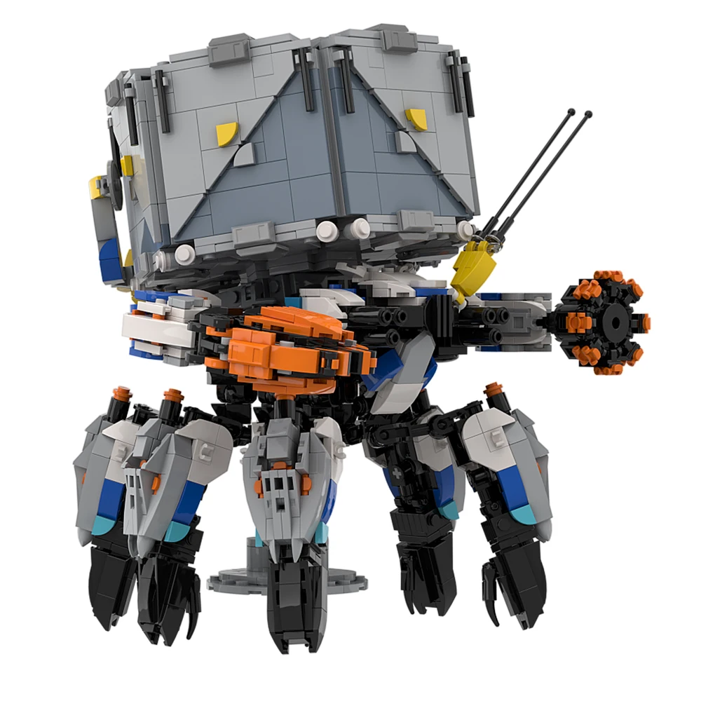 Gobricks MOC Horizon Zero Dawn Game Monster Shell-Walker Model Bricks Building Block Set Educational Toys For Kid Birthday Gift