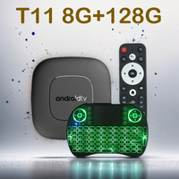 Android 14 Smart TV Box Ram 8GB Rom 128GB Set Top Box Allwinner H313 Google Assistant Netflix Streaming Media Player 5G Wifi T11