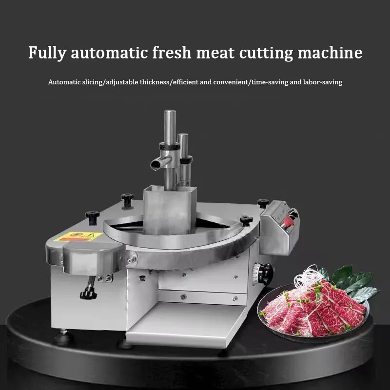 Professional Meat Cutter Machine Uniform Thickness Horizontal Fresh Meat Slicer Machine Commercial Beef Mutton Slicer Maker