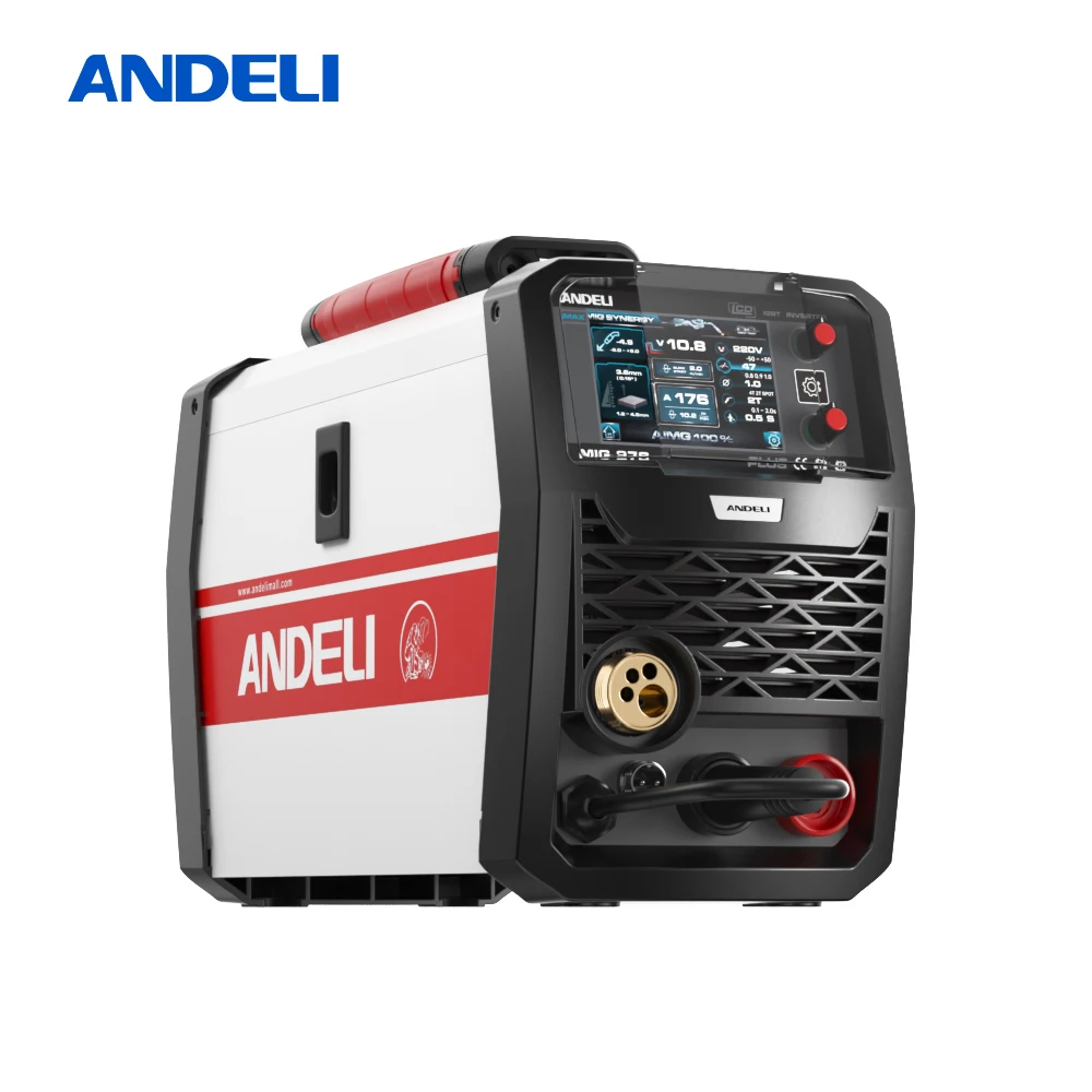 ANDELI 200A เครื่องเชื่อม MIG 5 in 1 MIG/Lift TIG/Stick/Spool Gun/เชื่อมอลูมิเนียมกึ่งอัตโนมัติอินเวอร์เตอร์เครื่องเชื่อมแก๊ส Gasless