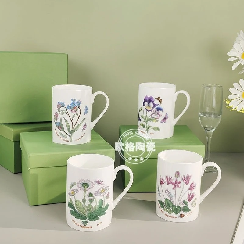 أكواب قهوة صينية متطورة بتصميم أوروبي أكواب سيراميك ممتازة لشخصين في صندوق عرض تقديمي أنيق #1