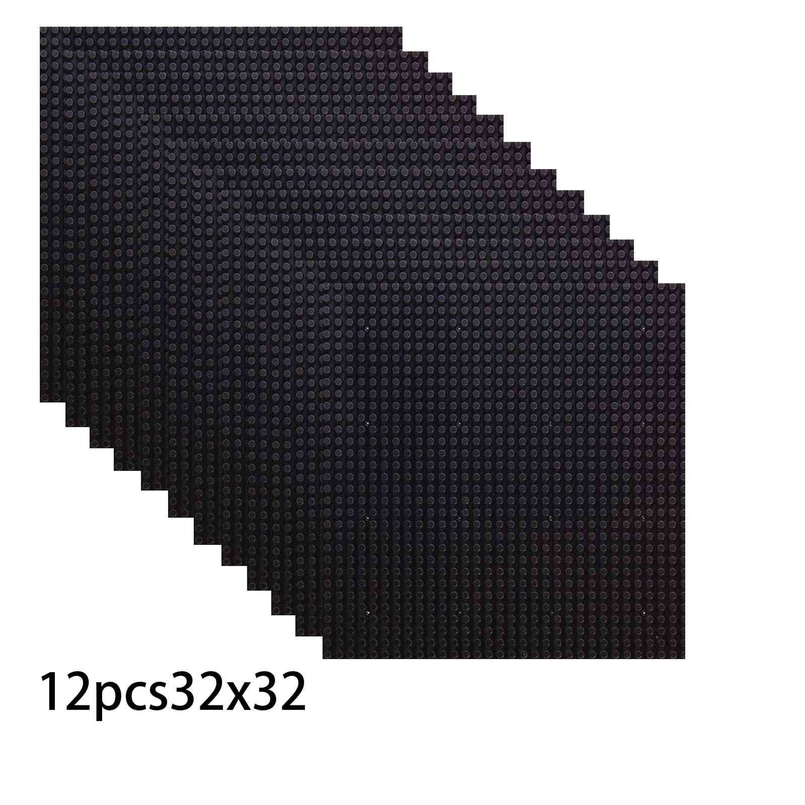 

Набор из 12 пластиковых базовых плиток 32x32 точки, совместимых с конструкторами MOC, Friends, City